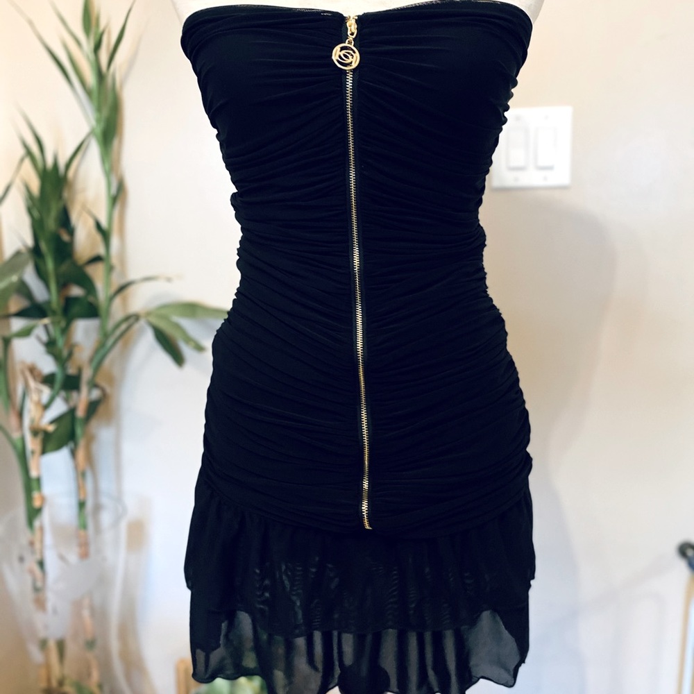 Bebe black tube dress
